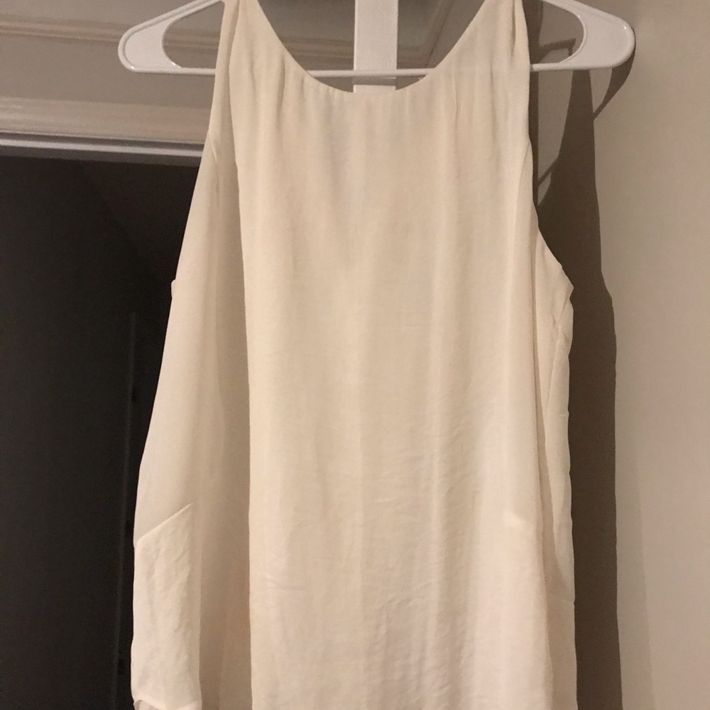 Cream tank blouse size small
